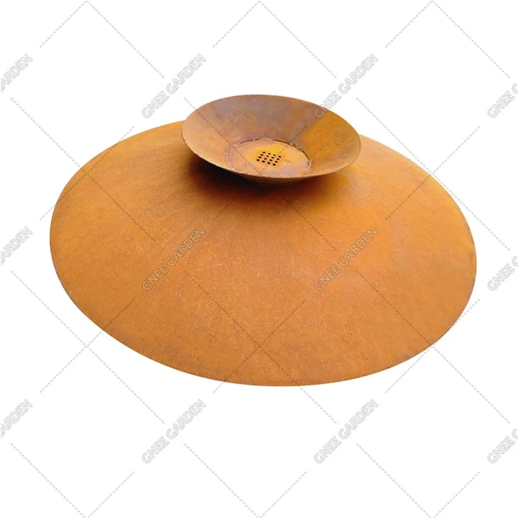 Градинска затопляща украса Corten Steel Fire Pit Bowl