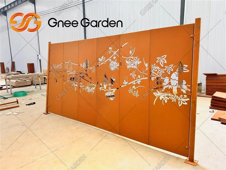 Метална ограда Corten Steel Fence Panel