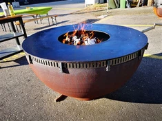 Издръжлива скара за барбекю от Corten Steel на дървени въглища