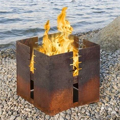 Преносим стоманен грил Corten Steel