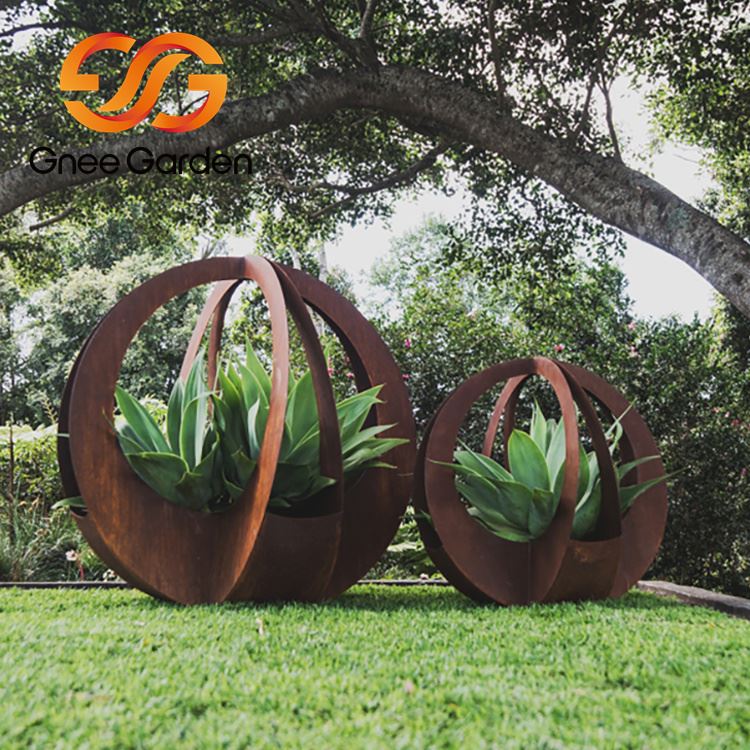 Саксии за растения Corten Steel