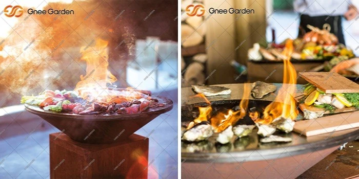 Corten steel fire pit bowl Corten steel fire pit bowl