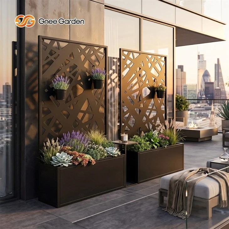 Irregular Cut‑Out Metal Raised Garden Bed